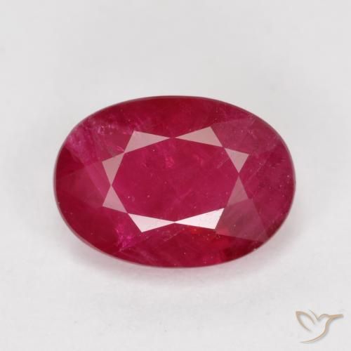 1.07ct Natural Rojo mermelada Rubí, Ovalada, VS-SI