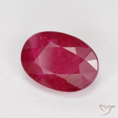 Rubí Rojo mermelada natural de 1.07 ct, Ovalada, VS-SI