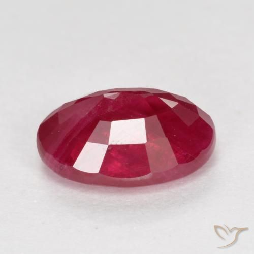 Rubí Rojo mermelada natural de 1.07 ct, Ovalada, VS-SI