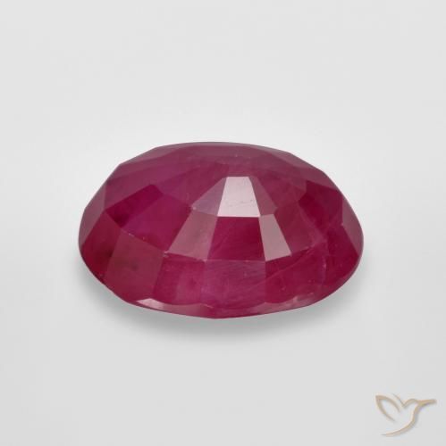 Rubí Rosado rojizo natural de 1.33 ct, Ovalada, VS-SI