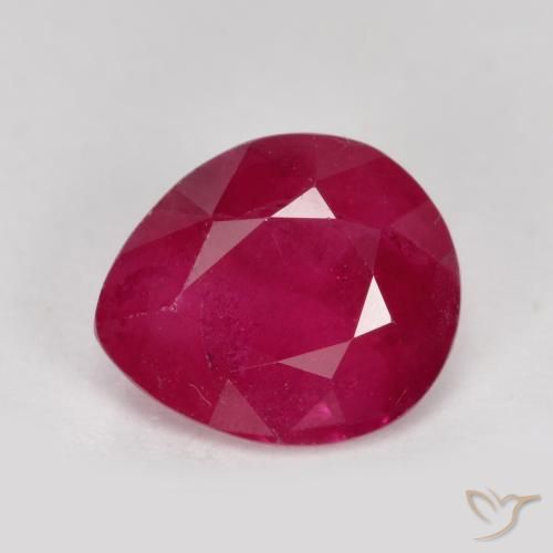 1.39ct Natural Rojo medio Rubí, En forma de pera, VS-SI