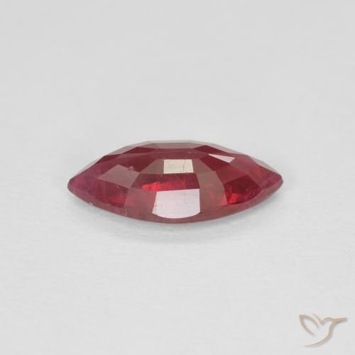 Rubí Rojo oscuro natural de 1.08 ct, Marquesa, VS-SI