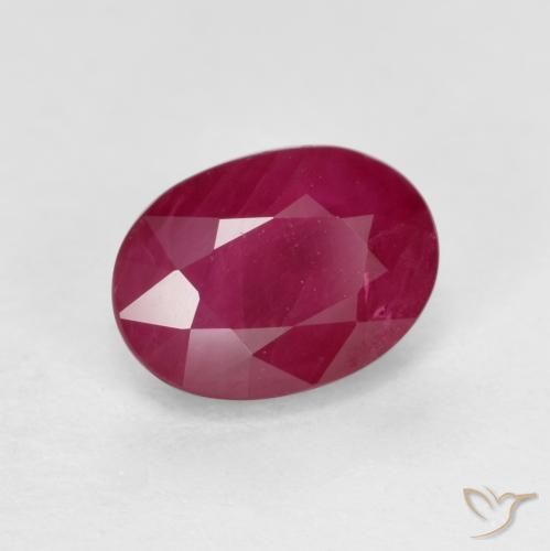Rubí Rojo rosado natural de 1.21 ct, Ovalada, VS-SI