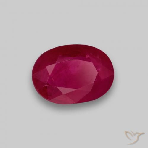 1.07ct Natural Rojo medio Rubí, Ovalada, VS-SI