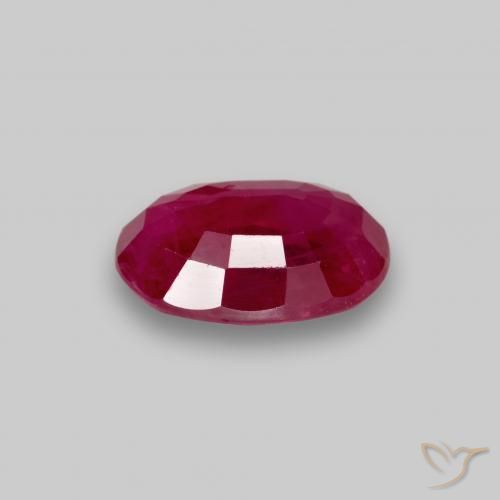 Rubí Rojo medio natural de 1.07 ct, Ovalada, VS-SI