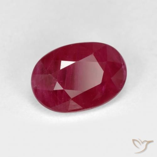 Rubí Rojo medio natural de 1.03 ct, Ovalada, VS-SI