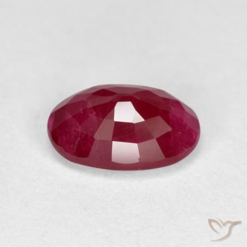 Rubí Rojo medio natural de 1.03 ct, Ovalada, VS-SI