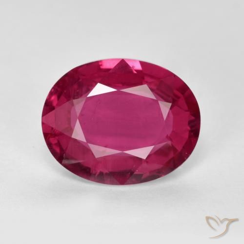 2.00ct Natural Rosado rojizo intenso Rubí, Ovalada, VS-SI