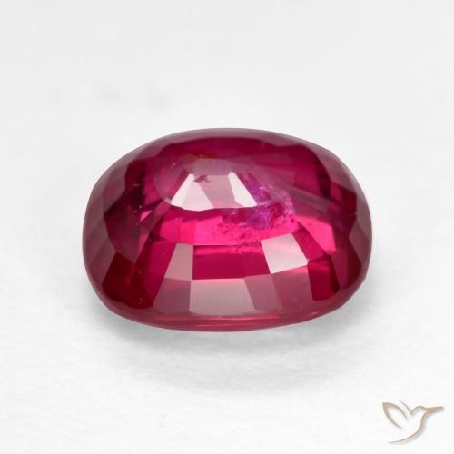 Rubí Rojo rosado natural de 2.02 ct, Forma Cojín, SI