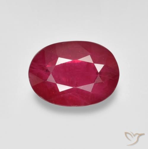 1.06ct Natural Rojo mermelada Rubí, Ovalada, SI