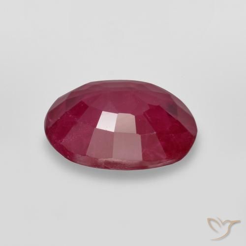 Rubí Rojo mermelada natural de 1.06 ct, Ovalada, SI
