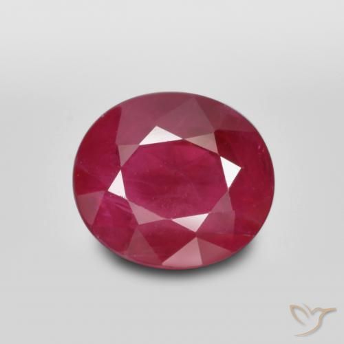 1.35ct Natural Rojo sangre Rubí, Ovalada, SI
