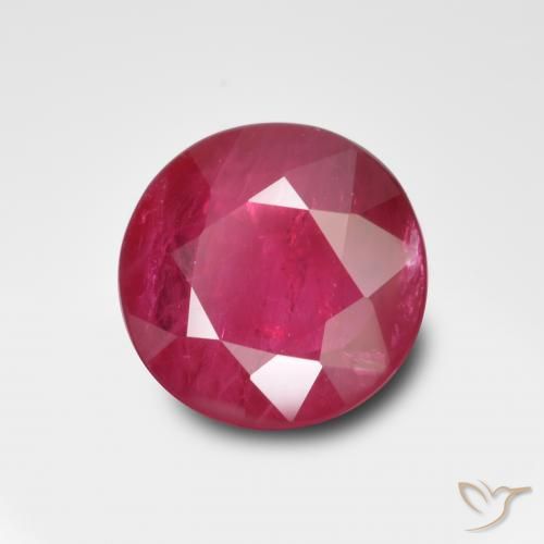Rubí Rojo mermelada natural de 1.06 ct, Redondo, VS-SI