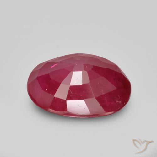 Rubí Rojo mermelada natural de 1.12 ct, Ovalada, VS-SI