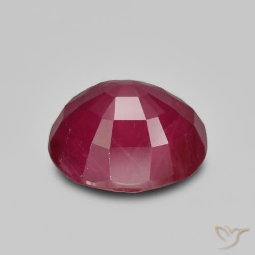 Rubí Rojo vino natural de 1.41 ct, Ovalada, VS-SI