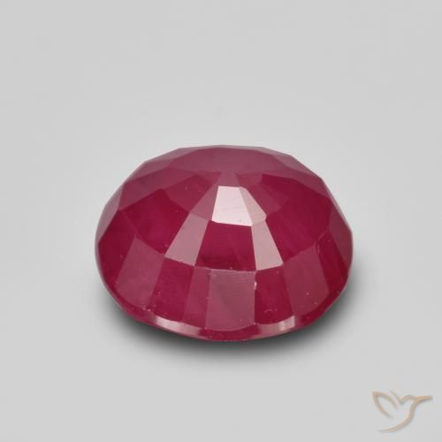 Rubí Rojo medio natural de 1.36 ct, Ovalada, VS-SI
