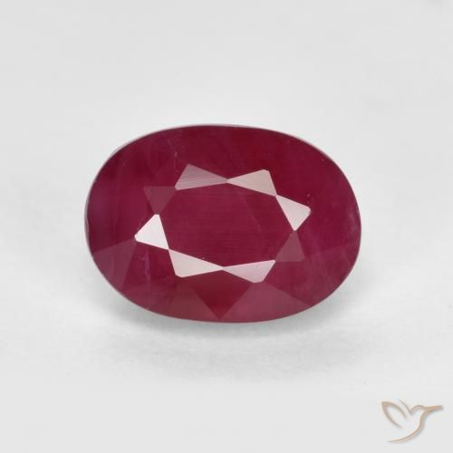 1.33ct Natural Rojo medio Rubí, Ovalada, VS-SI