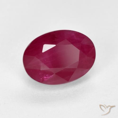 Rubí Rojo vino natural de 1.40 ct, Ovalada, VS-SI