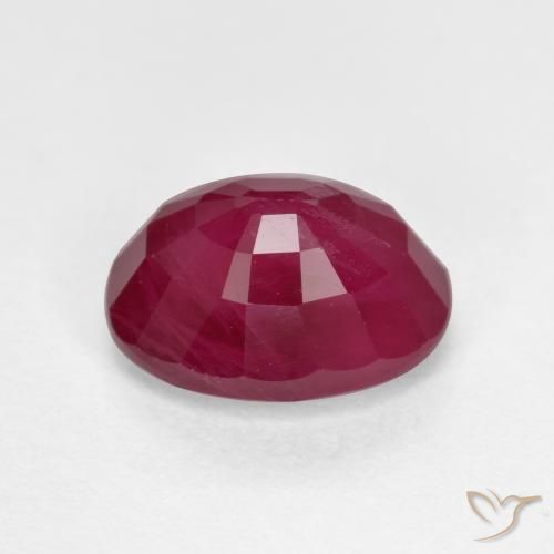 Rubí Rojo vino natural de 1.40 ct, Ovalada, VS-SI