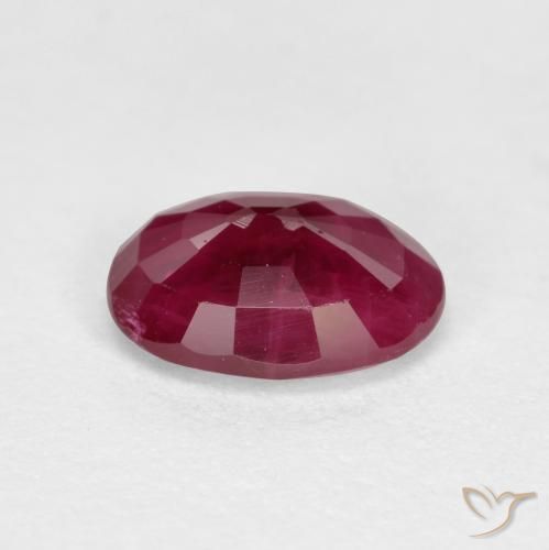 Rubí Rojo oscuro natural de 1.03 ct, Ovalada, VS-SI