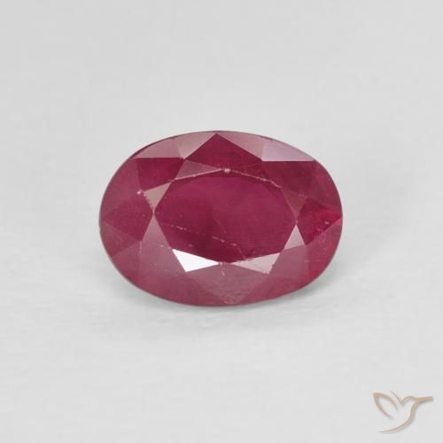 1.10ct Natural Rojo vino Rubí, Ovalada, VS-SI