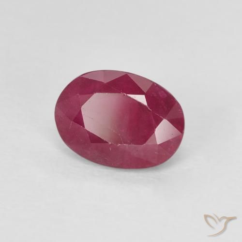 Rubí Rojo vino natural de 1.10 ct, Ovalada, VS-SI