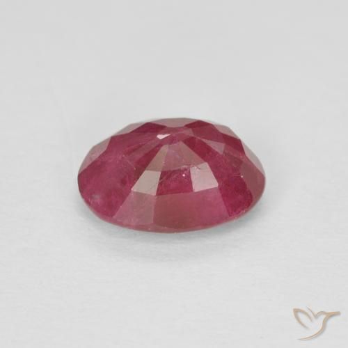 Rubí Rojo medio natural de 1.09 ct, Ovalada, VS-SI