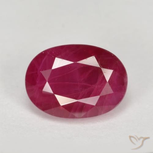 1.27ct Natural Rojo rosado Rubí, Ovalada, VS-SI