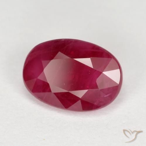 Rubí Rojo sangre natural de 1.02 ct, Ovalada, VS-SI