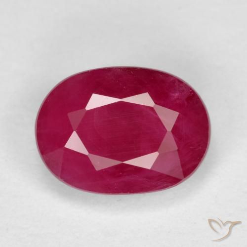 1.11ct Natural Rojo medio Rubí, Ovalada, VS-SI