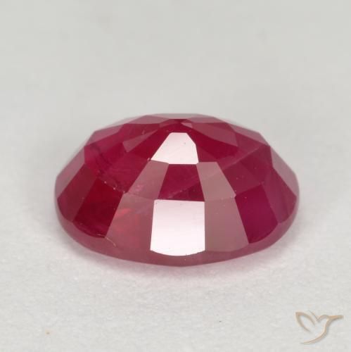 Rubí Rojo mermelada natural de 1.32 ct, Ovalada, VS-SI
