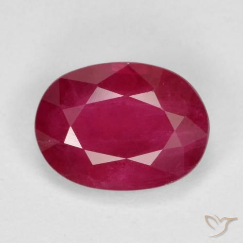 1.08ct Natural Rojo mermelada Rubí, Ovalada, VS-SI