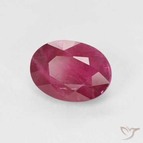 Rubí Rojo mermelada natural de 1.21 ct, Ovalada, SI