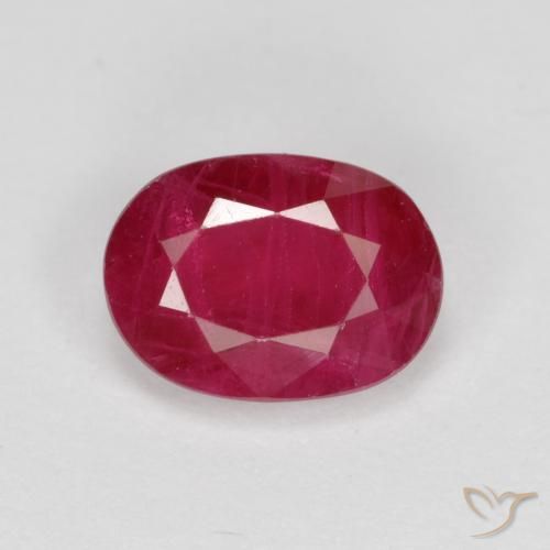 1.11ct Natural Rojo mermelada Rubí, Ovalada, SI