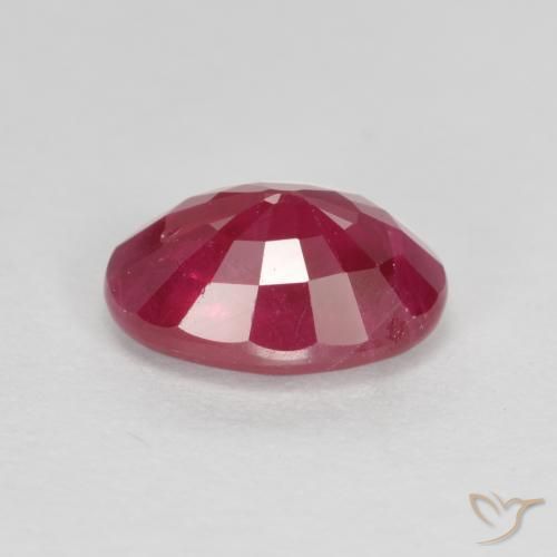 Rubí Carmesí intenso natural de 1.12 ct, Ovalada, SI