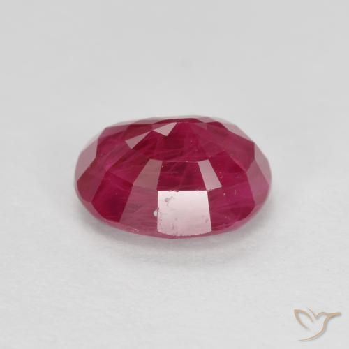 Rubí Rojo medio natural de 1.22 ct, Ovalada, SI