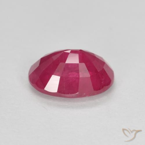 Rubí Rosado rojizo natural de 1.04 ct, Ovalada, SI