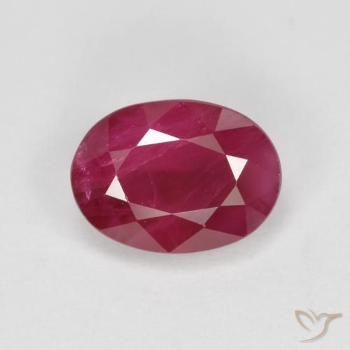 1.06ct Natural Rojo sangre Rubí, Ovalada, SI