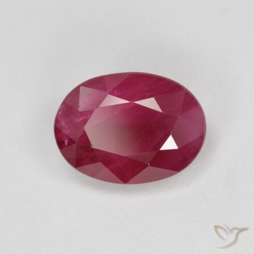 Rubí Rojo sangre natural de 1.06 ct, Ovalada, SI