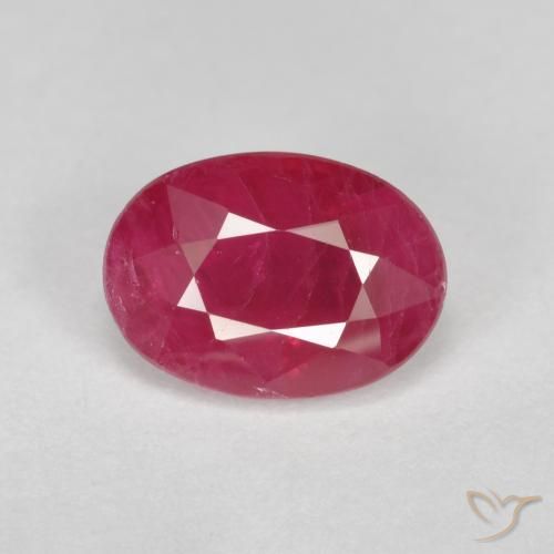 1.08ct Natural Rojo mermelada Rubí, Ovalada, VS-SI