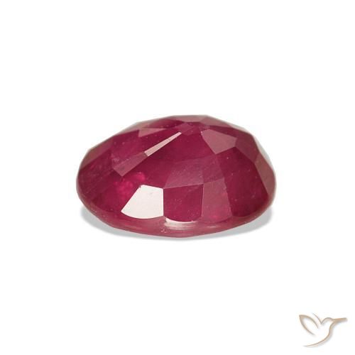Rubí Rosado rojizo natural de 1.12 ct, Ovalada, SI