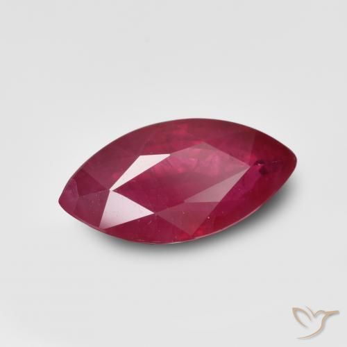 Rubí Rojo rosado natural de 1.24 ct, Marquesa, VS-SI