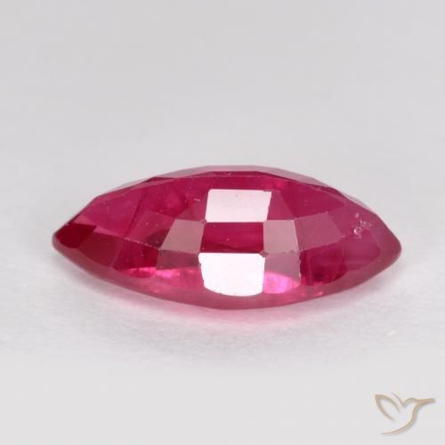 Rubí Rojo claro natural de 1.24 ct, Marquesa, SI