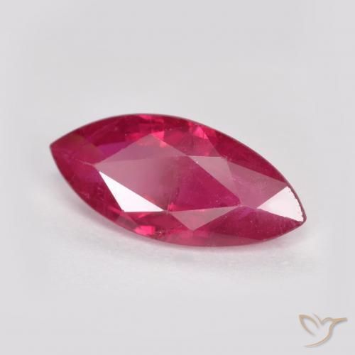 Rubí Rojo claro natural de 1.03 ct, Marquesa, SI