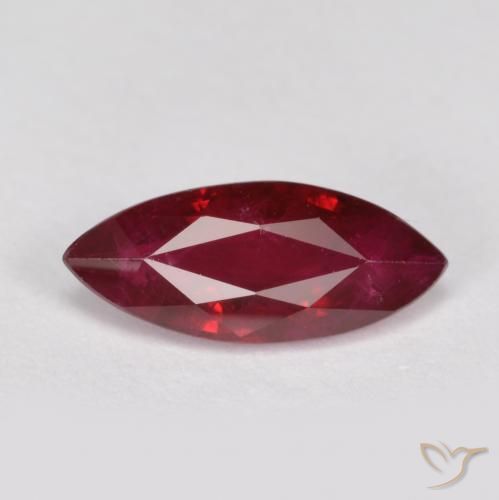 1.15ct Natural Rojo oscuro Rubí, Marquesa, SI