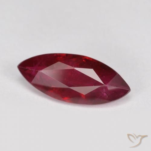 Rubí Rojo oscuro natural de 1.15 ct, Marquesa, SI