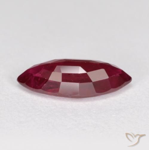 Rubí Rojo oscuro natural de 1.15 ct, Marquesa, SI