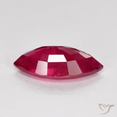 Rubí Rojo oscuro medio natural de 1.05 ct, Marquesa, SI