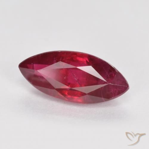 Rubí Rojo sangre natural de 1.06 ct, Marquesa, SI