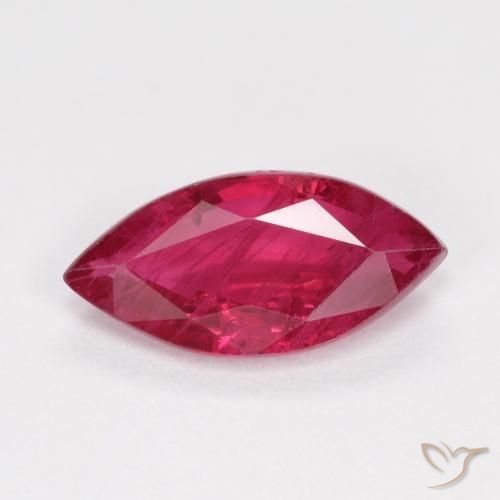 1.08ct Natural Rojo oscuro Rubí, Marquesa, SI